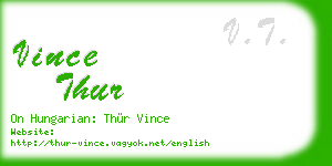 vince thur business card